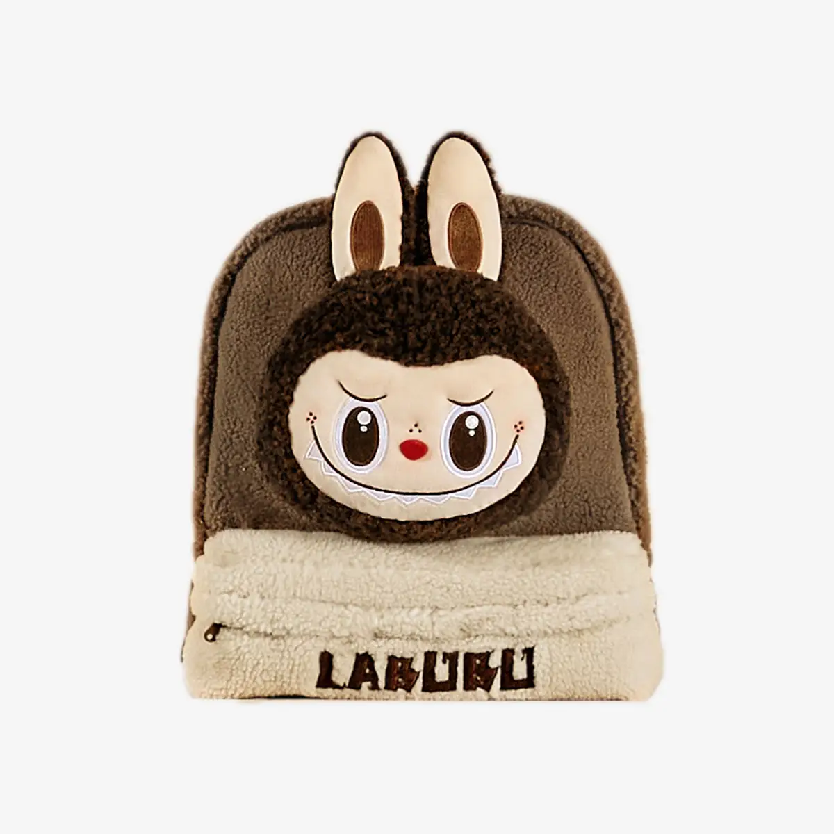 labubuo-Brazowy-plecak-z-berberyjskiego-polaru-4 Labubu Brązowy Plecak z berberyjskiego polaru o miękkiej puszystej fakturze