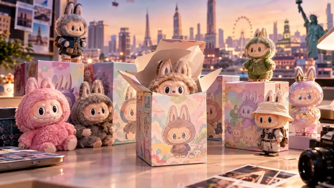 Labubu blind boxes from POP MART and The Monsters collection