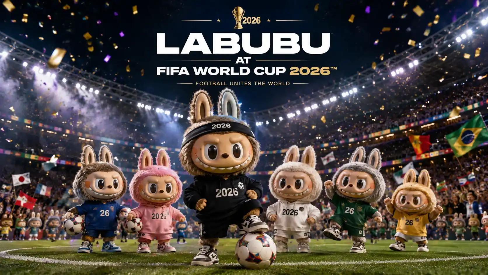 Labubu FIFA World Cup 2026 football-themed collectible